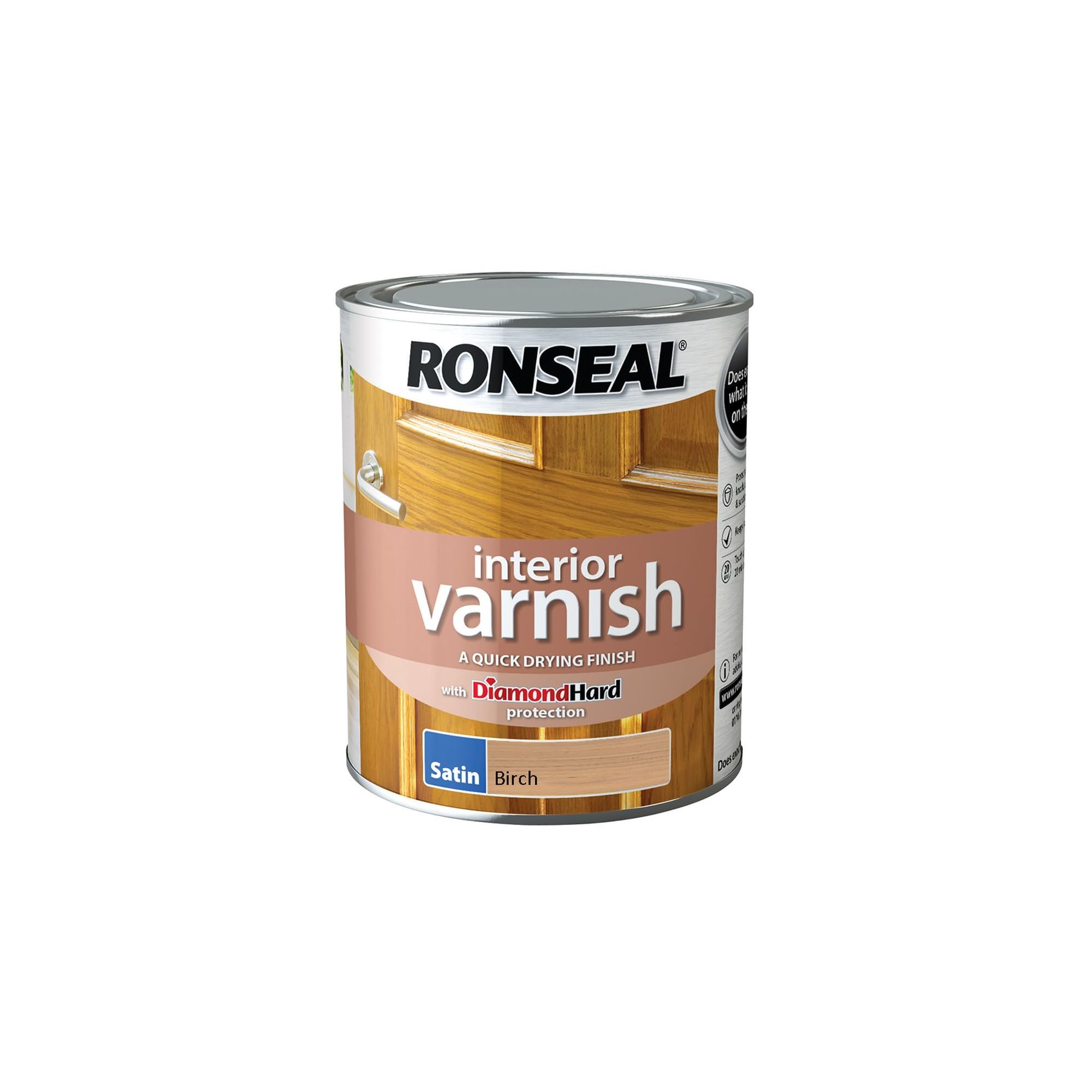 Ronseal Interior Varnish Birch Satin 750ml