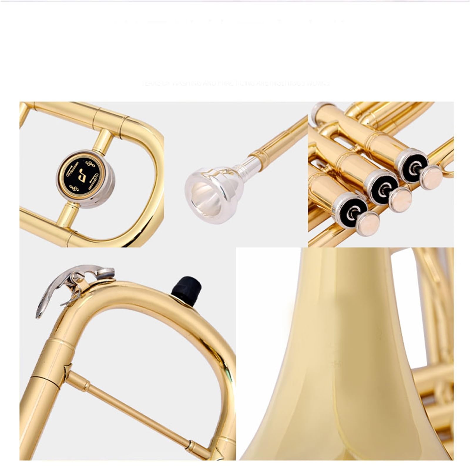 B-Kolben Tenorposaune Instrument Marching Tube Professional Für Anfänger Profiposaune