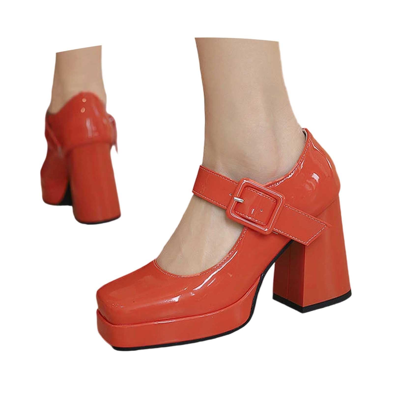 Scarpe Oktoberfest Donna Mary Jane Punta Quadrata Tacco Grosso | Scarpe Dirndl stile francese con cinturino singolo, décolleté retrò eleganti per festa della birra, matrimonio e cerimonia