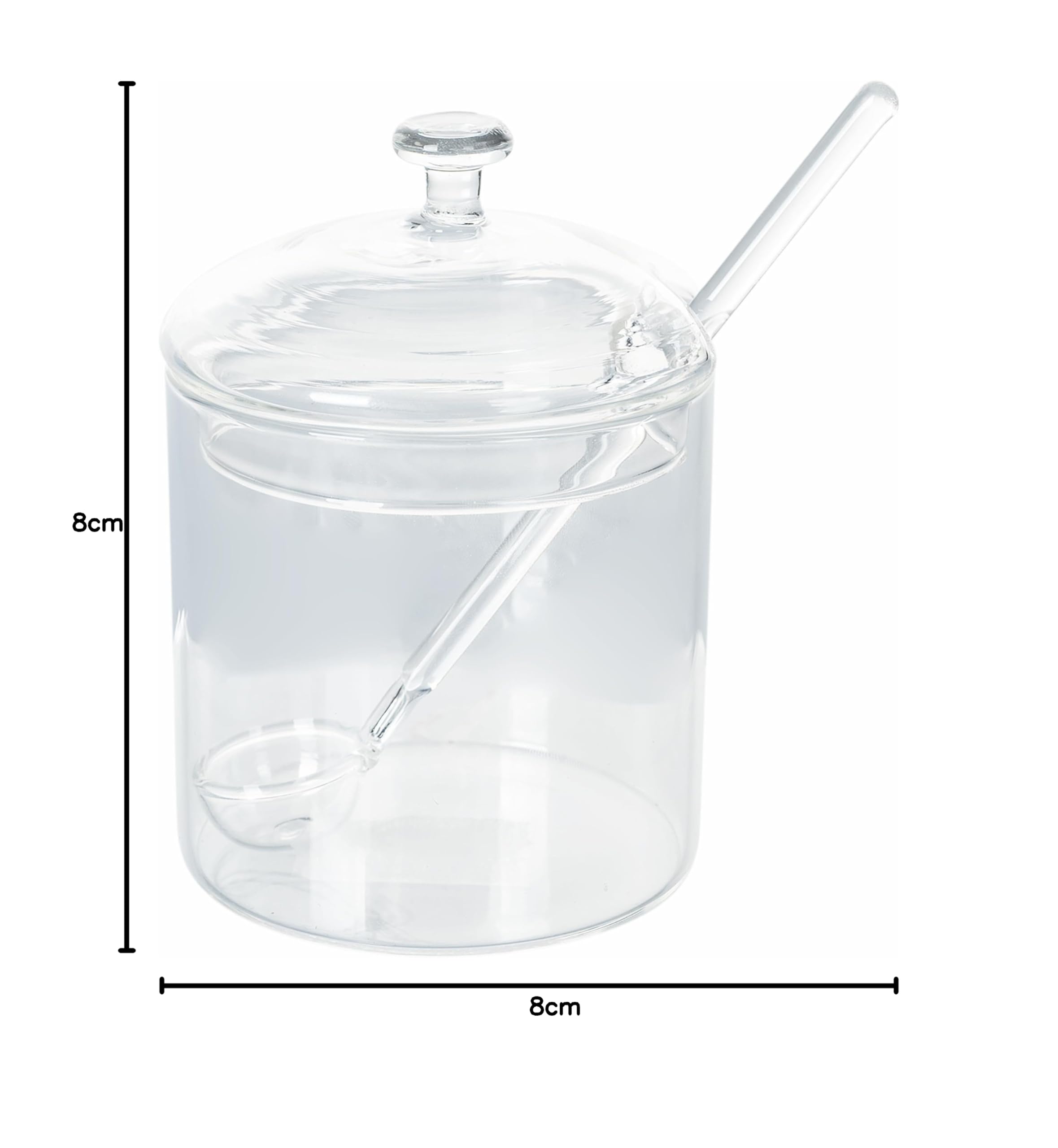 Sucrier Villa D'Este Home Tivoli 300ml En Verre Borosilicate Avec Cuillère - Good Morning