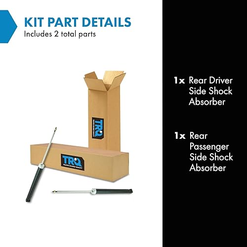 Miniatura 113 de TRQ Juego de amortiguadores traseros compatible con Chevrolet Aveo 2004-2011 Aveo5 2009 Pontiac G3 2007-2011