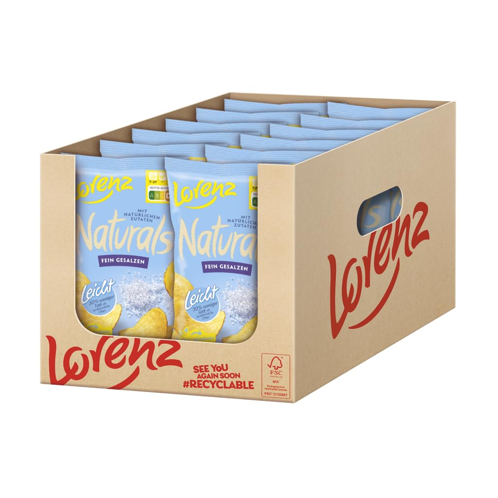 LORENZ | Naturals Leicht Fein Gesalzen | 12 x 80 g | vegan
