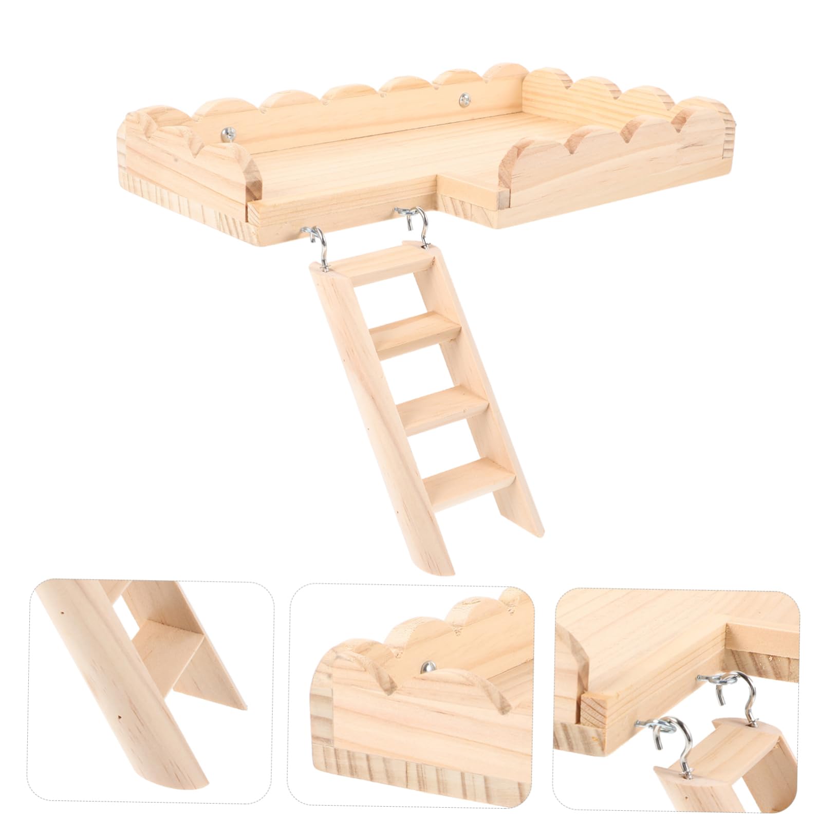TOYANDONA Hamsterplattform Aus Hamsterspielbrett Als Nestgestaltung Leiter Für Spielmöglichkeiten Spielzeug Für Käfigzubehör Robustes Meerschweinchenaccessoire