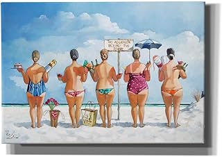Epic Graffiti 'No Alcohol Beyond This Point II' by Ronald West Canvas Wall Art, 26" x 18"
