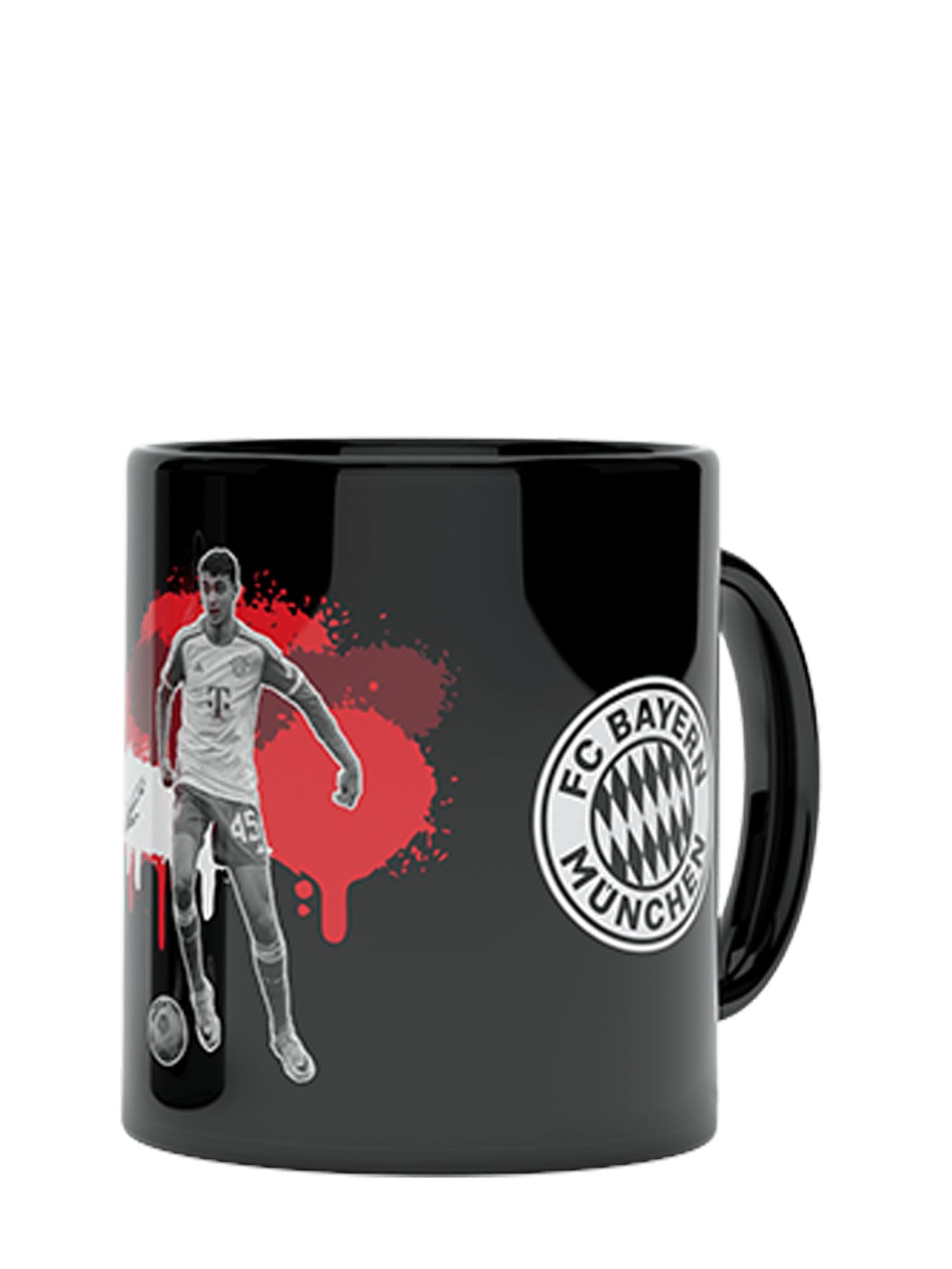 FC Bayern München Tasse Pavlović - 0,3l Schwarze Keramik-Tasse