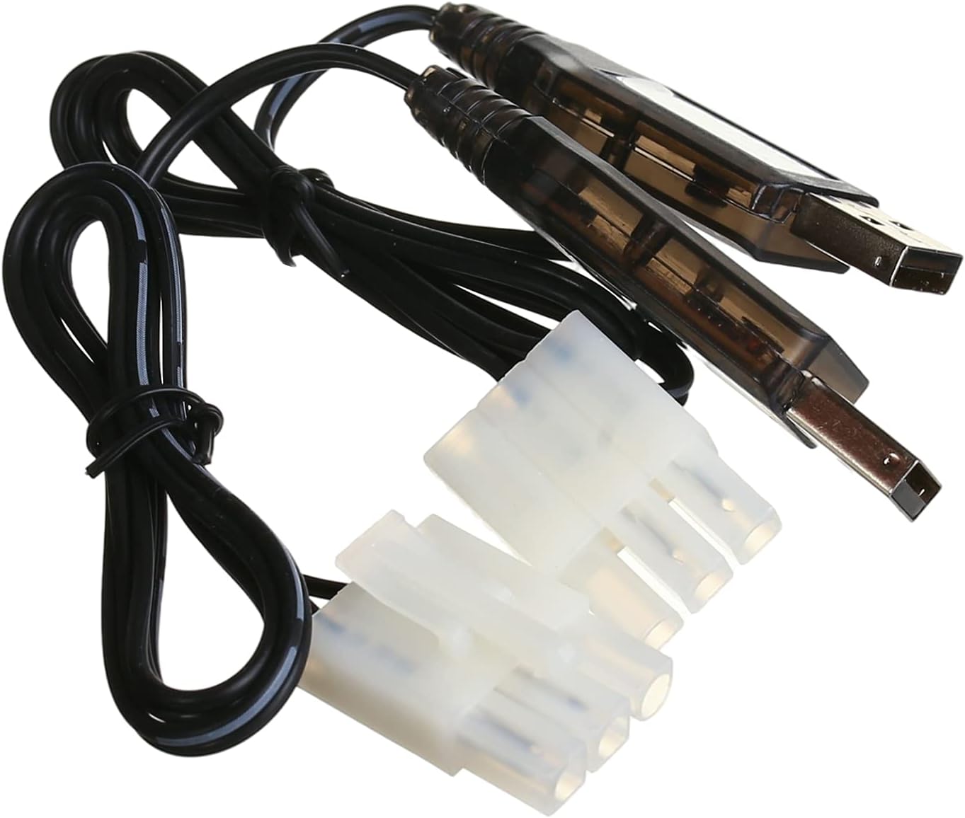 Bettomshin 2Pcs L6.2-3P USB Charging Cable for RC Car 9.6V 200mA Ni-MH Ni-CD Battery