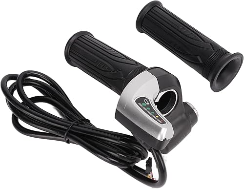 Miniatura 3 de SUNGOOYUE 1 par de empuñaduras de acelerador de bicicleta eléctrica, perilla de control de velocidad universal, mango de acelerador giratorio de