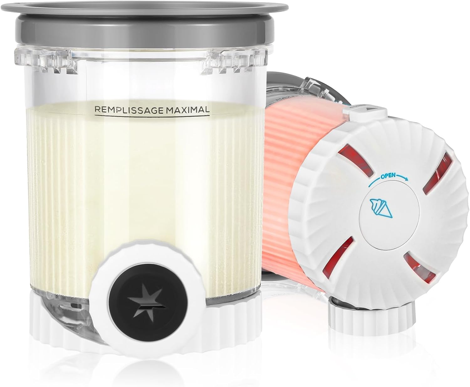 LP 4 Pcs Ice Cream Pints Containers and Lids, 16oz Cups Compatible with NC301 NC300 NC299AMZ Series Creami Makers, Homemade Ice Cream, BPA-Free, Dishwasher Safe
