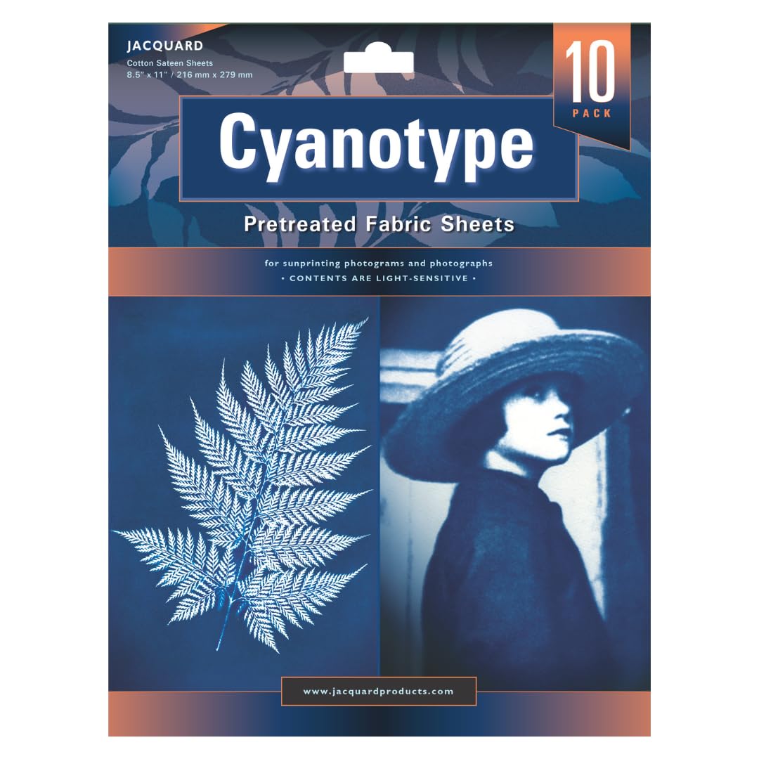 cyanosisy様 Amazon.com: Jacquard Cyanotype Fabric Sheets, Pre-Sensitized