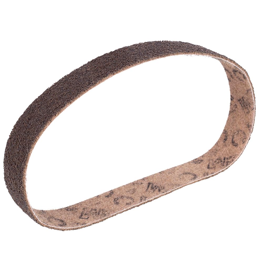 5 unidades hecho con SC-BS banda de lijado banda de lijado de fieltro, lijadora de banda de tubos, grado: Course, color: marrón, 40 mm x 760 mm