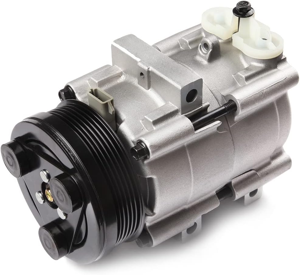 ECCPP AC Compressor with Clutch 1994-2007 Fit for Ford for F-150 for F-250 for F-350 for F450 for F550 for Ford Mustang for Mercury Cougar 4.6L 5.4L 6.8L AC Compressor 6 Grooves FS10 58129