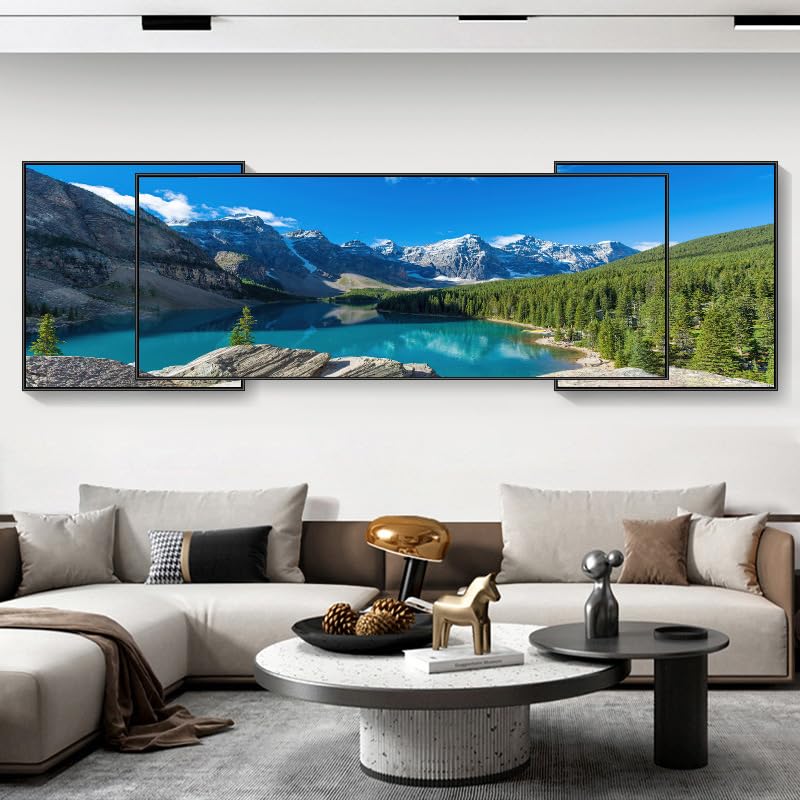 Amazon.com: Ecqizer 客厅装饰画现代简约沙发背景墙壁挂画轻奢