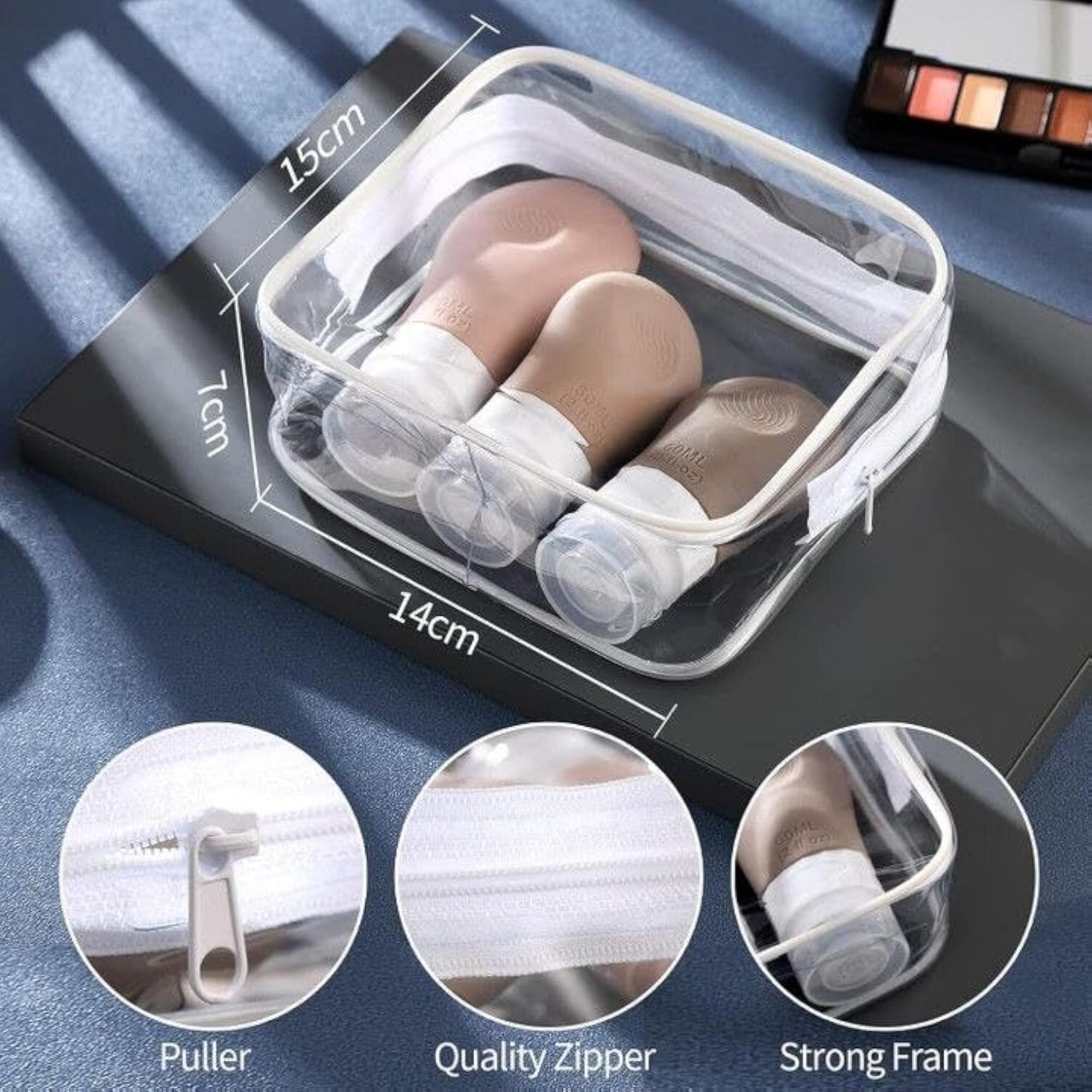 Silicone Refillable Bottles, Leakproof TSA Approved Travel Containers