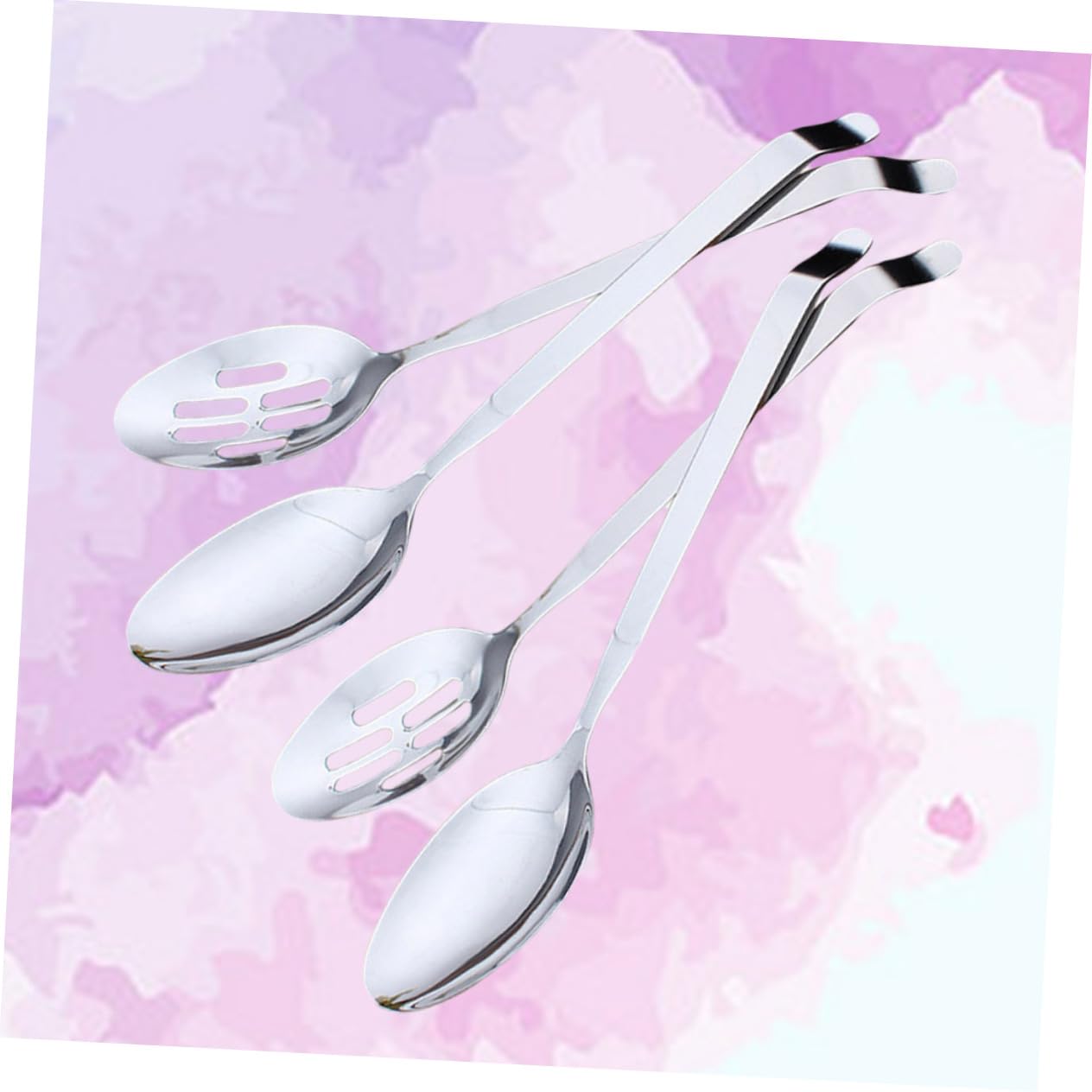 PRETYZOOM 4 Pcs Portion Control Serving Spoon Conlander Spoon Long Handle Spoon Distribute Spoon Ladle