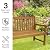 Sunnydaze 2-Person Outdoor Bench for Front Porch or Park - Wooden Teak Patio Garden Bench with Backrest - 675 lb Weight Capacity - 60"