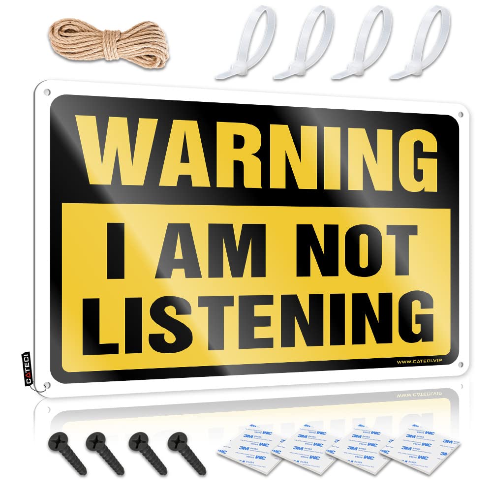 Fzfn Colour Warning I'm Not Listening Van Stunning - Decor Decor Vintage Wall Art(20X30cm)
