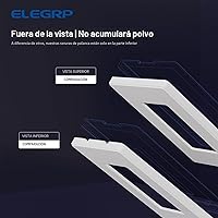 Vista 3 de ELEGRP Placas decorativas de pared de 2 segmentos sin tornillos, tamaño mediano, 4.88 pulgadas de alto x 4.94 pulgadas de largo, cubierta frontal