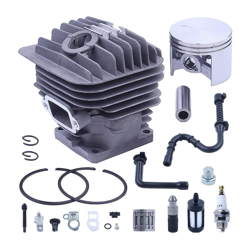 Kit de pistón de Cilindro de 52mm Apto for Stihl MS460 046 Filtro de Aceite Combustible ajustador de Cadena de Motosierra de 2 Tiempos Accesorios de Motor