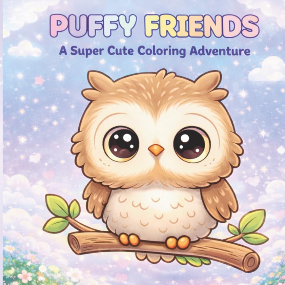 Puffy Friends: A Super Cute Coloring Adventure for Kids
