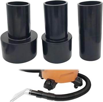 Happy Tree Three Adapters 2-1/2" & 1-7/8" & 1-1/4" Extraction Accessories for Shop Vac Extractor Attachment for 1-20 Gallon Wet Vacuum Cleaners