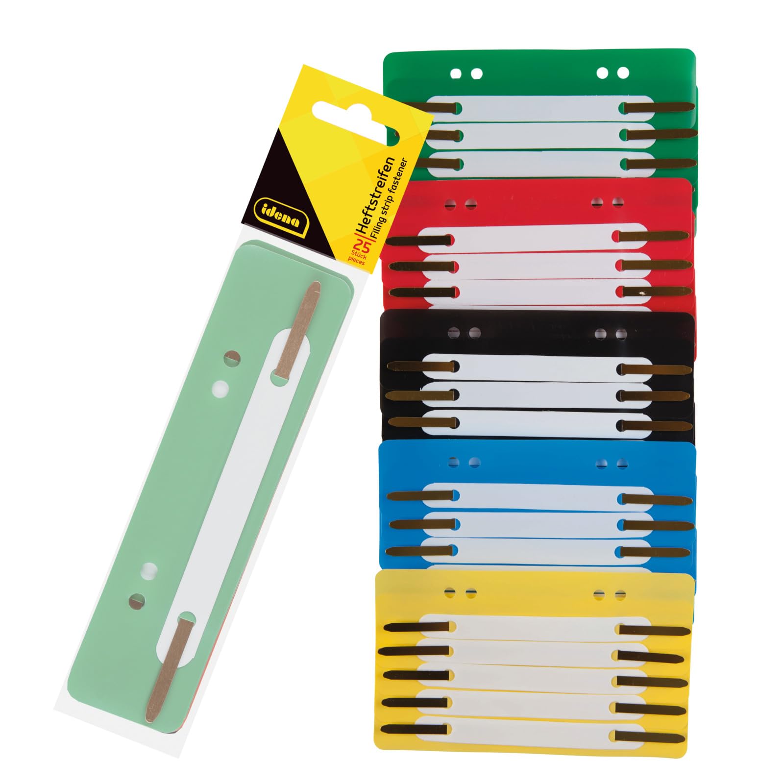 idena® 300391 Assorted Filing Clips Polypropylene - Pack of 25
