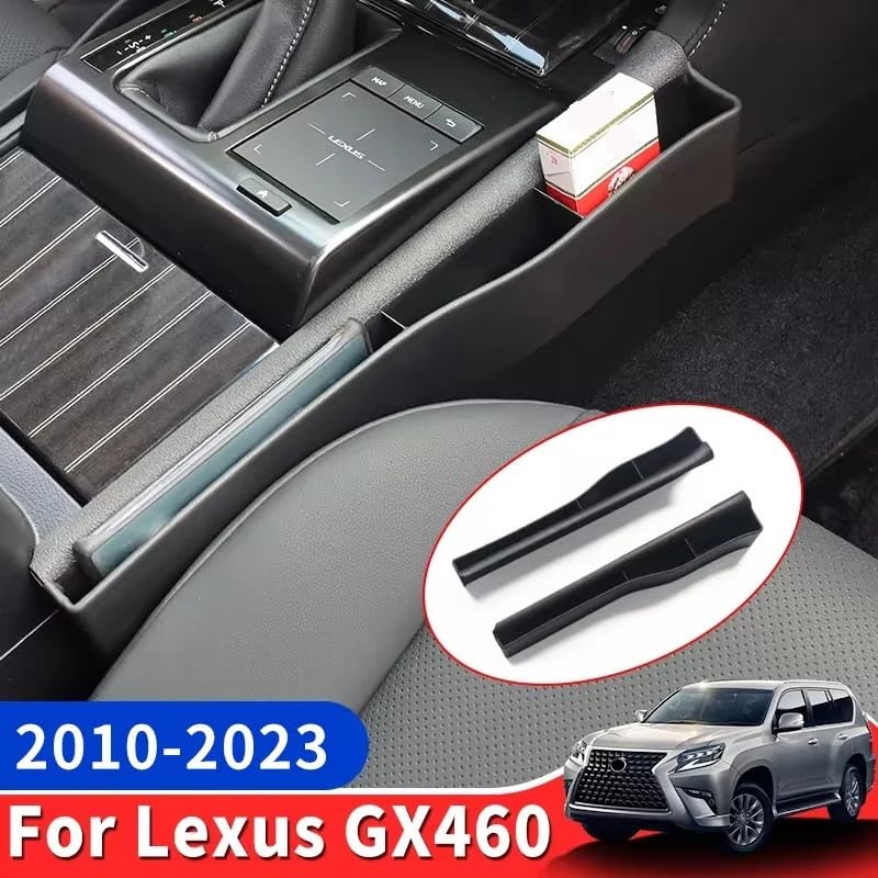 Podłokietniki samochodowe Schowek skrzyni biegów w fotelu do Lexusa GX460 GX 460 2010-2023 Tuning Akcesoria wewnętrzne Dekoracja(Right Black 22-23)