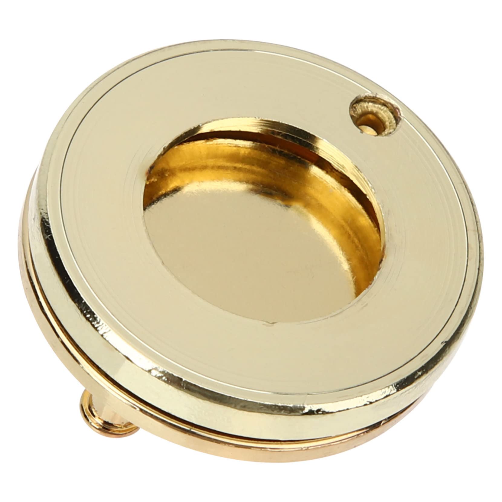 LIFKOME Door Viewer Cover Copper Peephole Lids Heavy Duty View Angle Center Protector Solid Brass Door Rotating Privacy Cover Silver