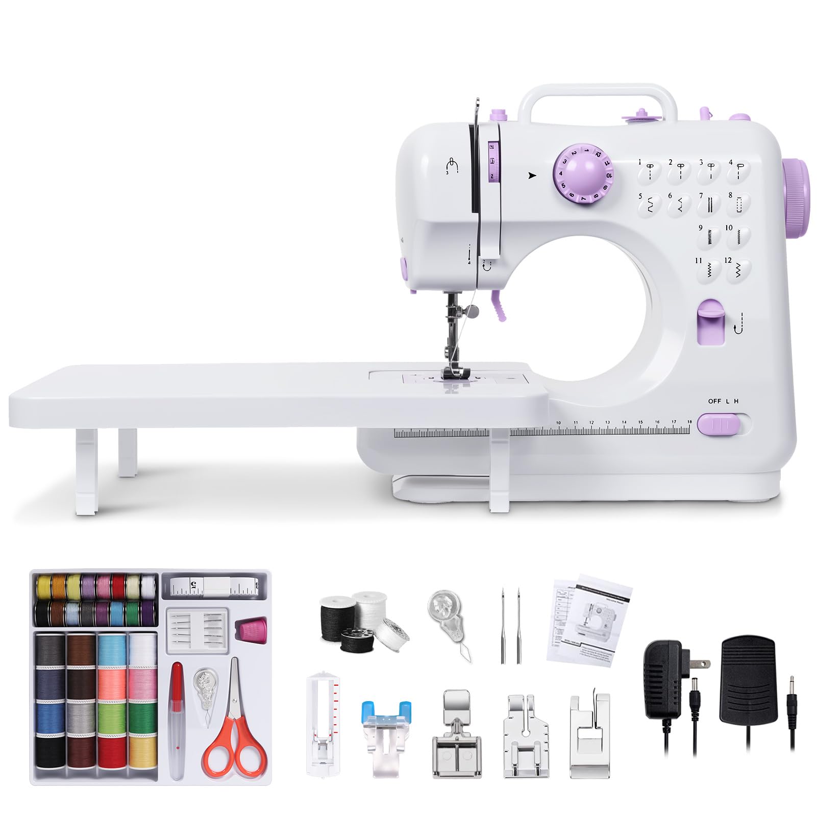 Mini machine à coudre portable avec kit complet, le cadeau créatif idéal