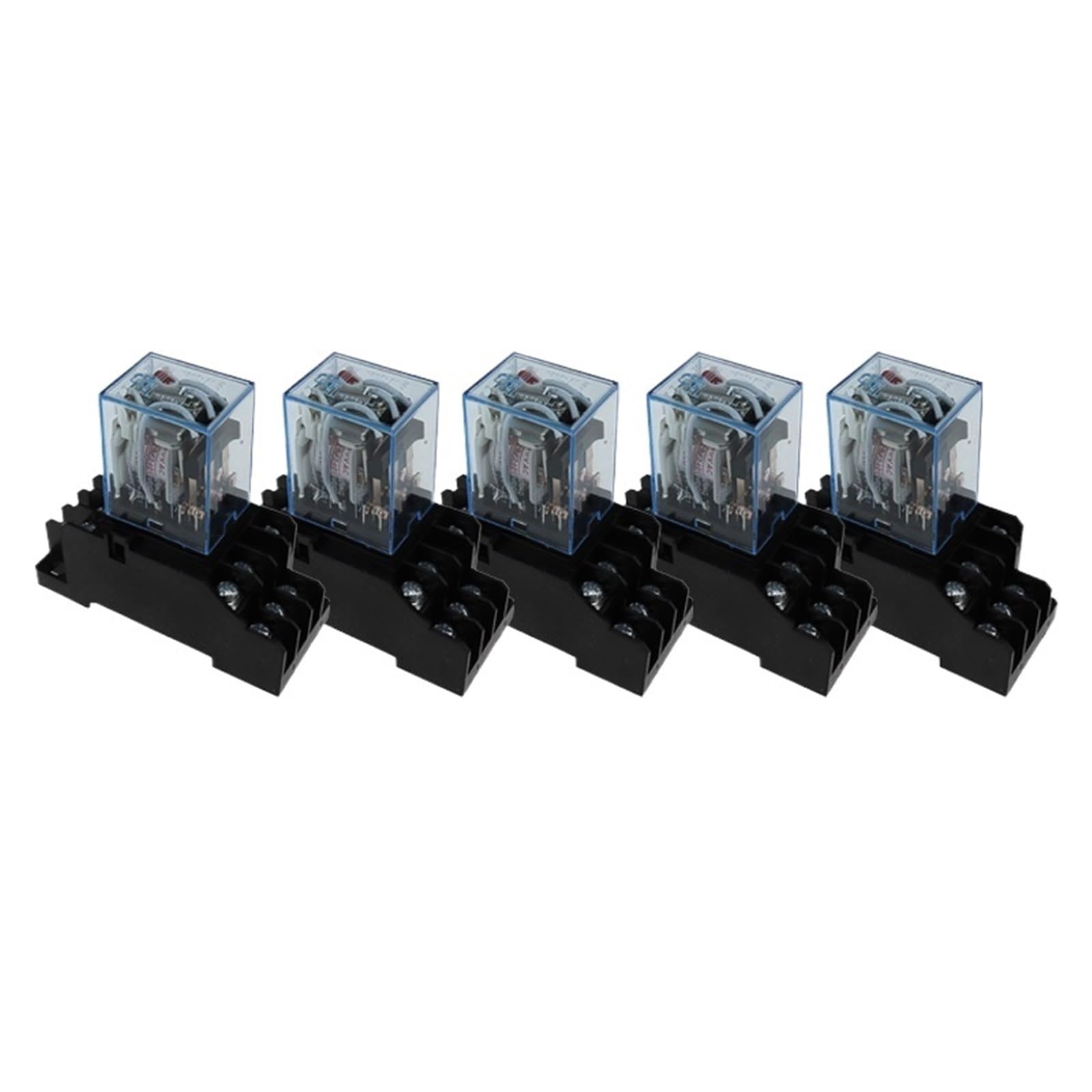 Miniature relay DPDT MY3NJ boîtier transparent 11 broches base PYF08A