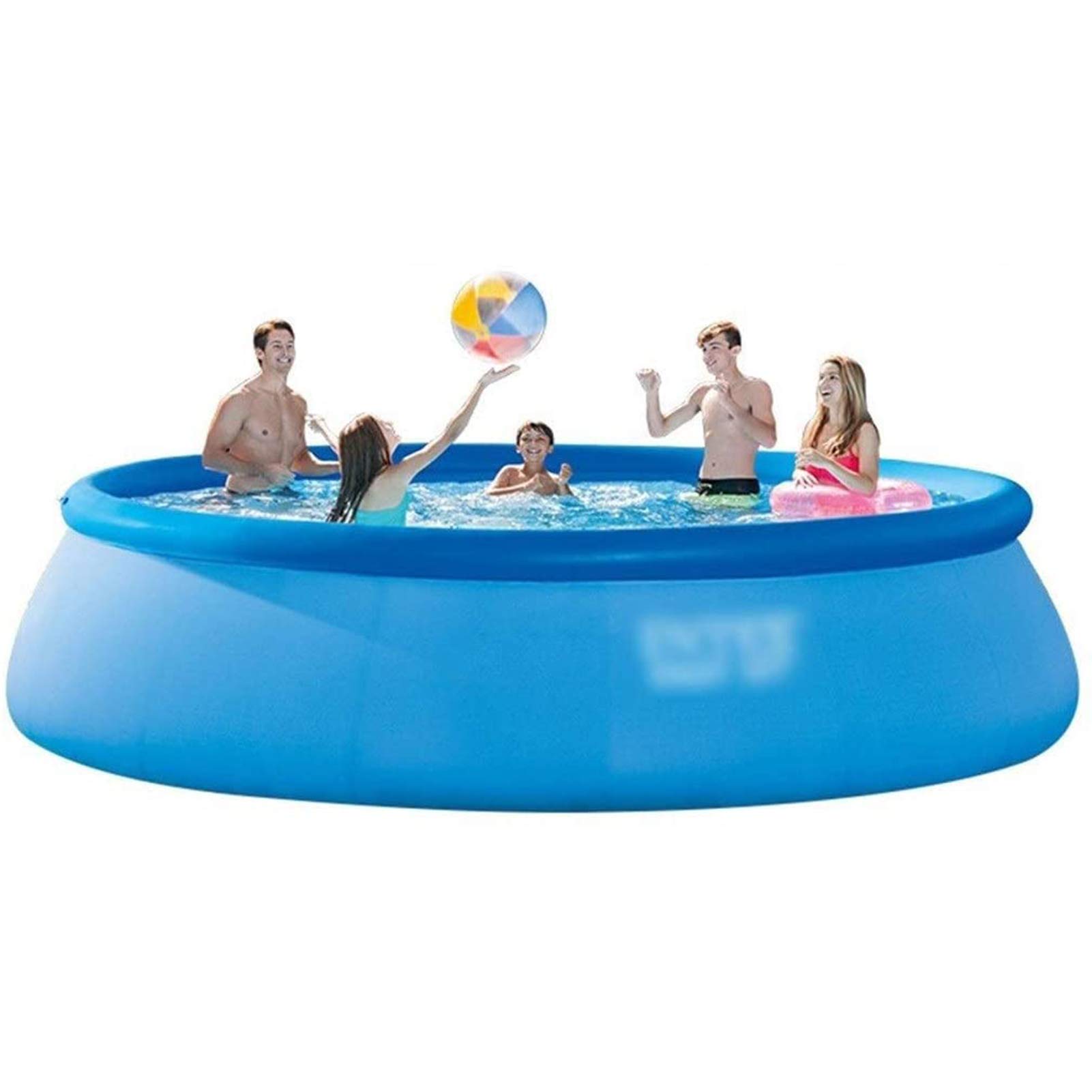 UHVUJDUI Piscina Inflable/Piscina Infantil De Gran Tamaño para Niños Adultos Al Aire Libre/Piscina Infantil Interior para Niños Familiares/Parque Acuático Más Alto Y Grueso,Azul,396 * 84cm