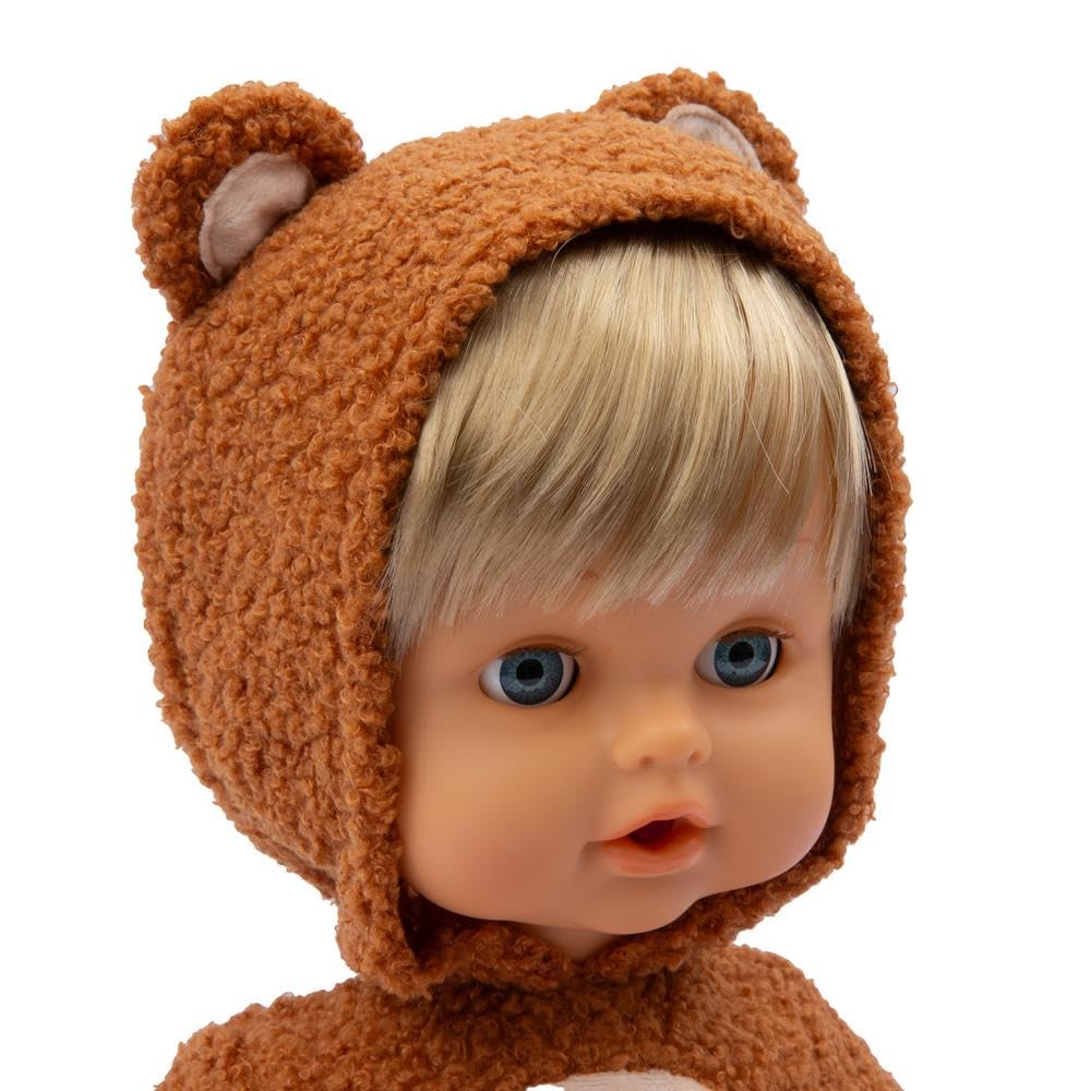 Cicciobello Teddy Bear - Bambola Alta 42 Cm Interattiva,Indossa Tutina Da Orsetto E Piange Davvero, Include Ciuccio, Per Bambini A Partire Dai 2 Anni