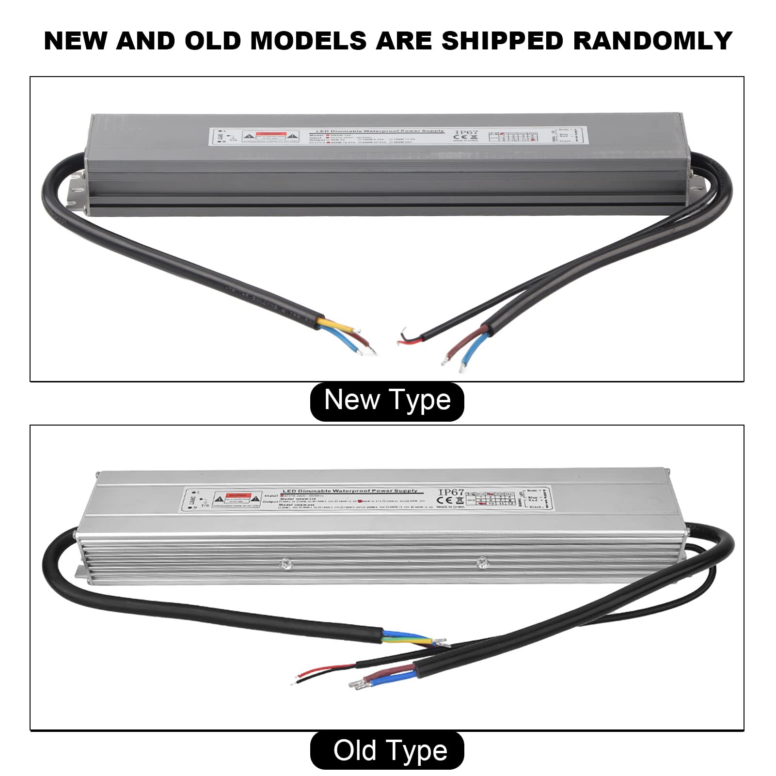 Alimentatore LED Alimentatore Dimmerabile Impermeabile 2 in 1 0-10 V per Strisce Luminose LED 200 W DC 12 V Ad Alta Efficienza