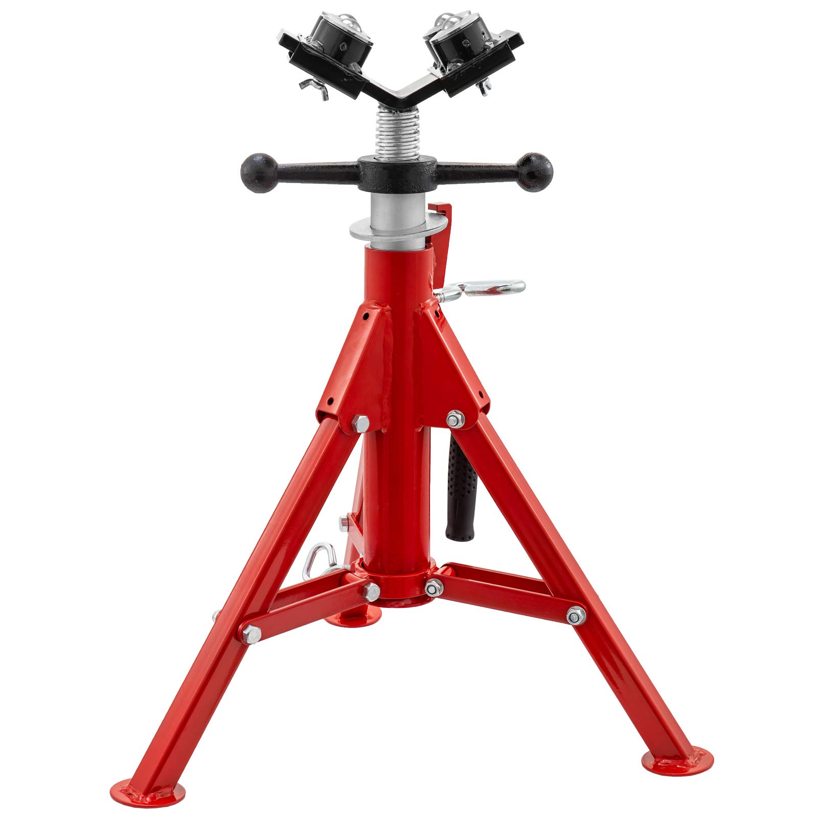 Mophorn Pipe Jack Stand With 4Ball Transfer VHead and Folding Legs