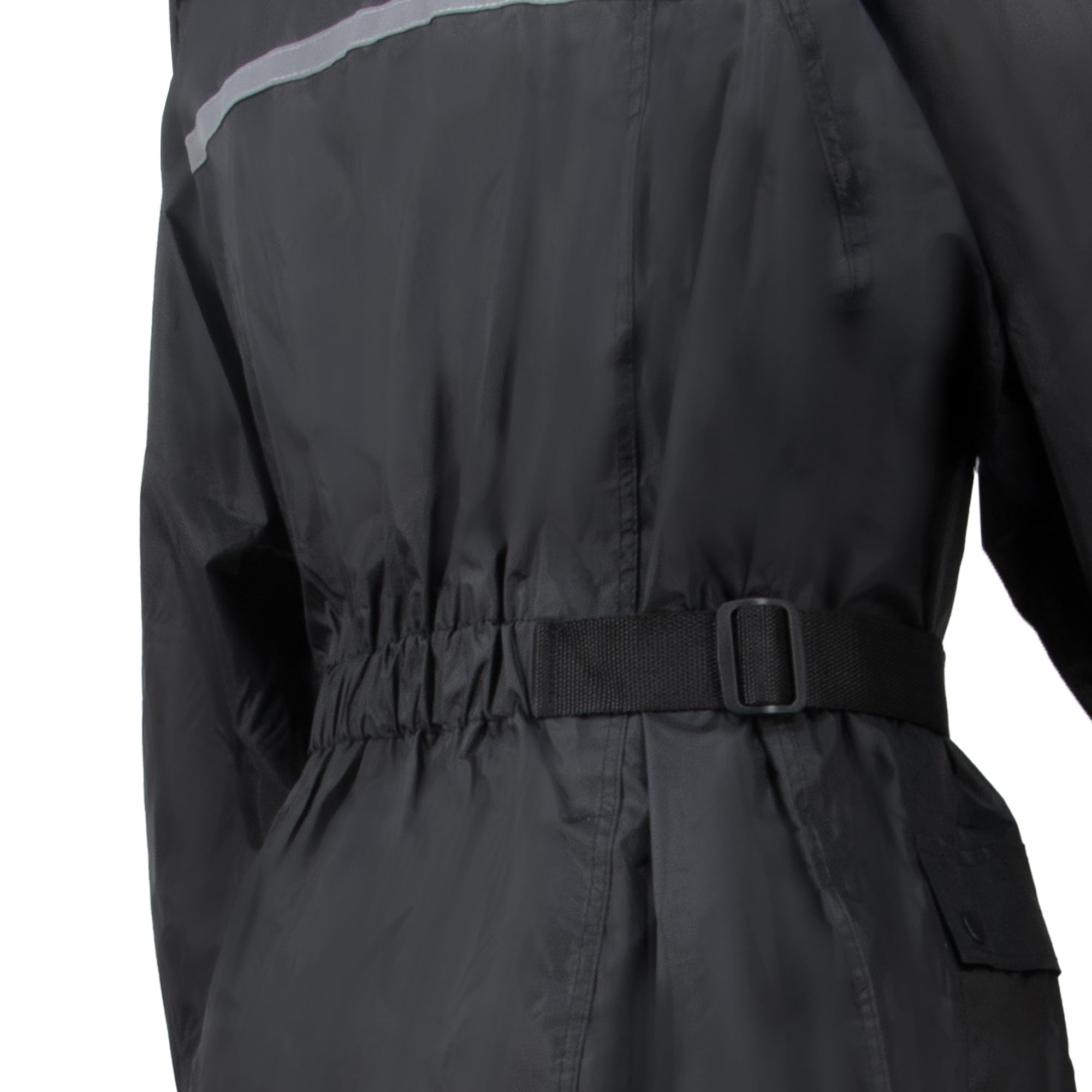 Zorax Veste de pluie imperméable pour homme et femme avec bandes réfléchissantes et sac de transport