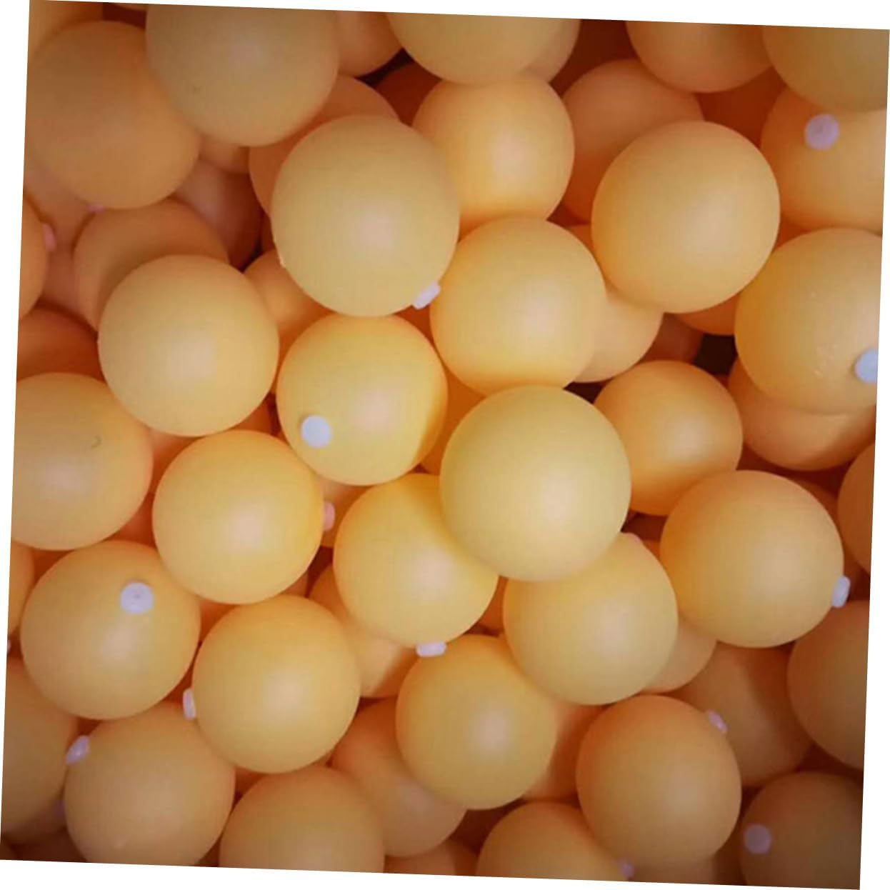 60pcs Pong Training Balls Pong Balls for Practice Machine Elastic Soft Shaft