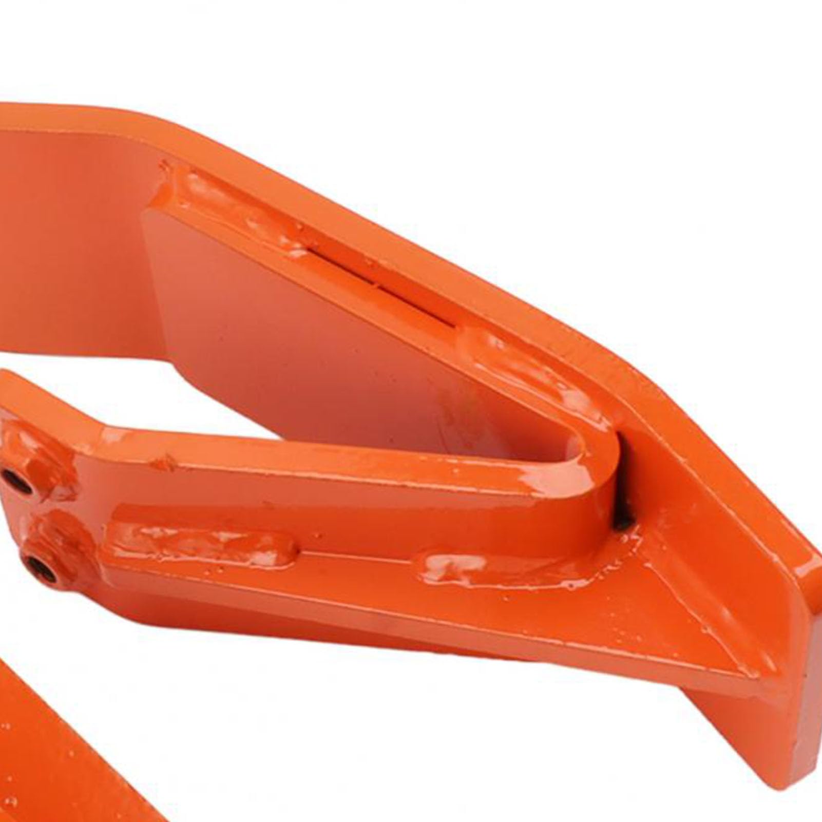 Asixxsix Protector de Cubo para Tractor, Accesorio de Cubo de Acero de 0,4 Pulgadas de Grosor, Protector de Bordes de esquí con Tuercas de Seguridad Dobles, Pernos, Llave en Forma de L para Césped,