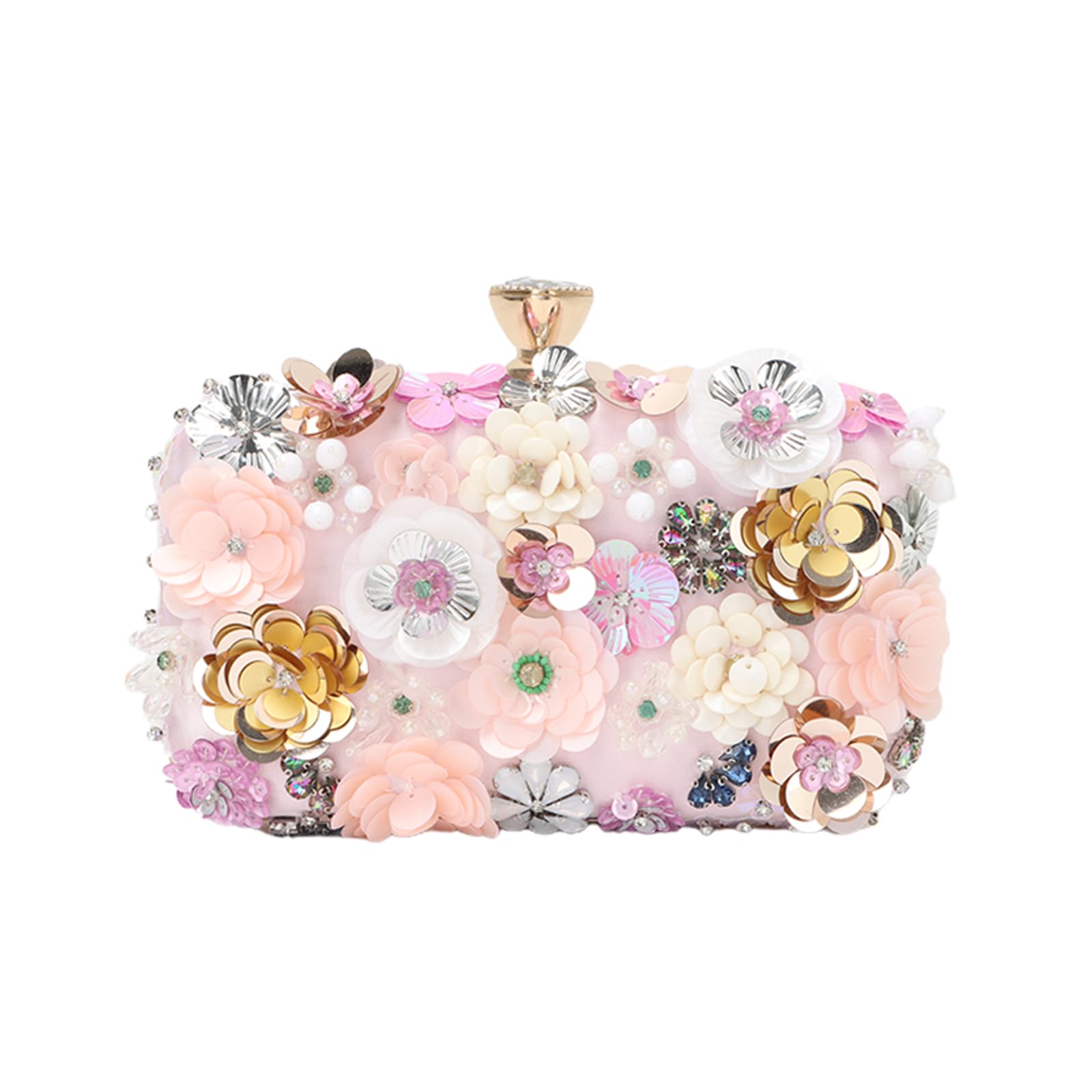 LHHMZ Sac à main fleuri pour femme, Sacs à fleurs faits à la main,Sacs à main pour mariage de la mariée