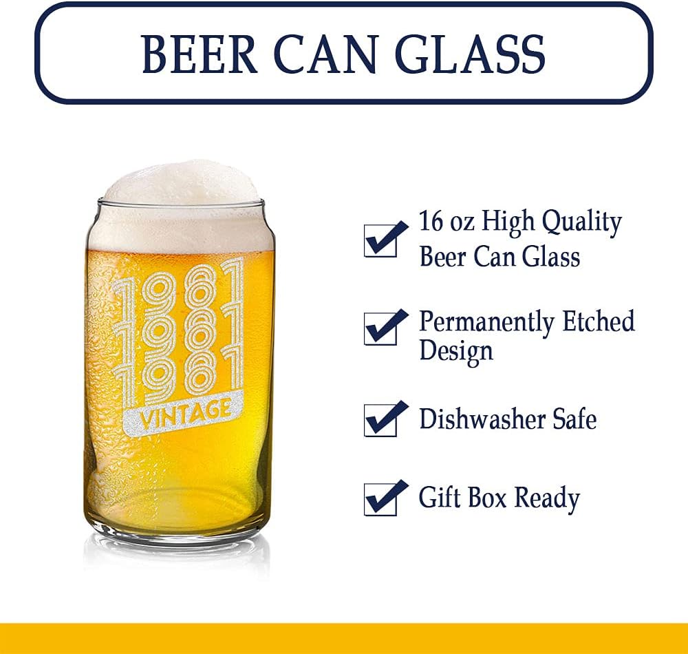 🔥 Cаѕhbасk uр tо 70% Veracco 1981 1981 1981 Vintage Beer Can Glass Pint 40th Birthday Gift For Him Her Forty and Fabulous Amаzоn Crаzу 🔥 Dеаlѕ Veracco 1981 1981 1981 Vintage Beer Can Glass Pint 40th Birthday Gift For Him Her Forty and Fabulous