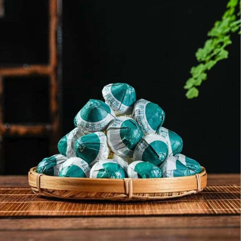 Yunnan Pu-Erh Roher Tee | Pilzförmiger Pu-Erh Tee Von Alten Bäumen | Einzeln Verpackt | Tee Für Den Täglichen Genuss (500g / 17,64oz)