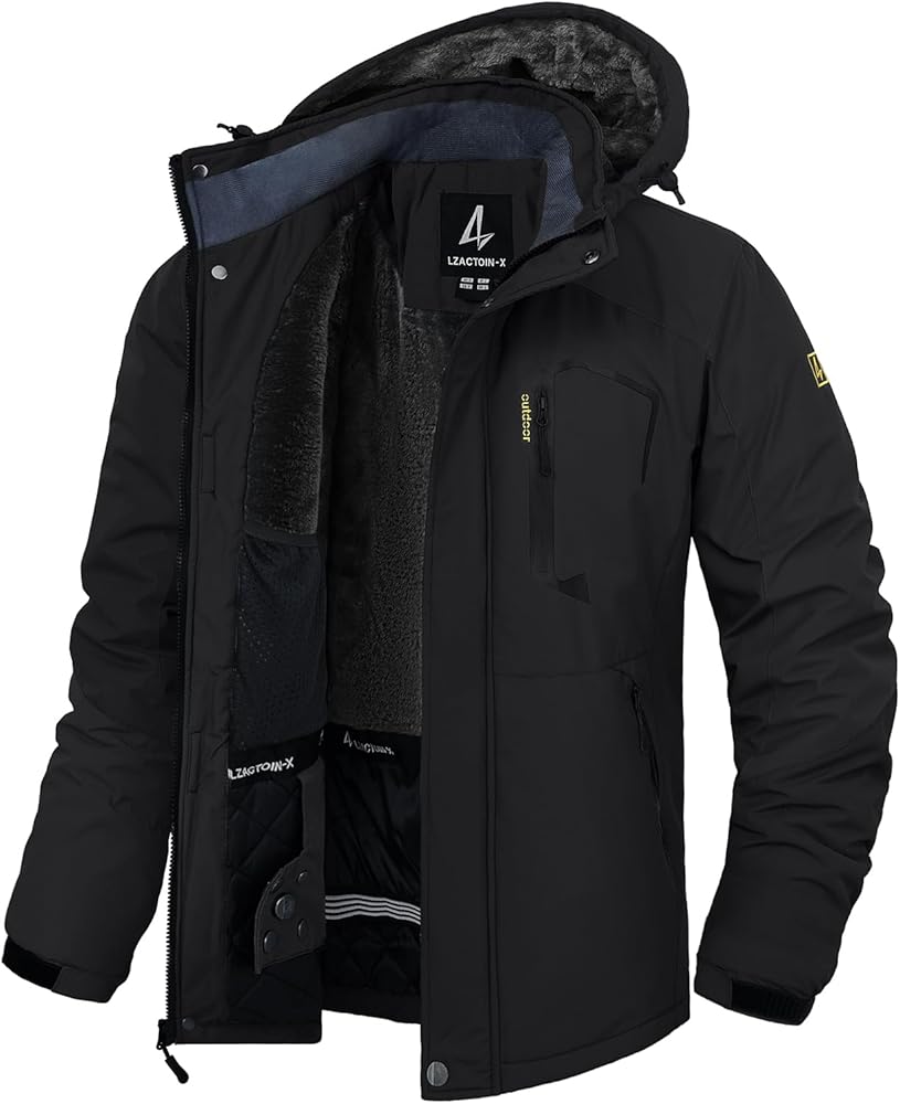 Amazon.com: LZACTOIN-X Men's Winter Ski Jacket Waterproof Warm