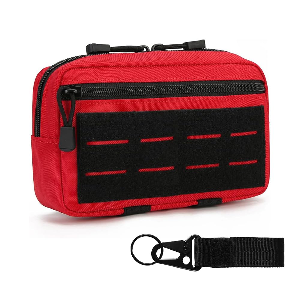 Molle Pouch, Belt Bag with Fixed Buckle, Horizontal Modular Pouch for Hiking Hunting