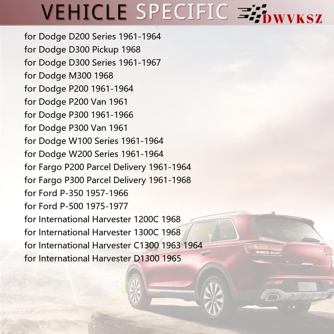 Replace Front Drum Brake Shoe Return Spring Kit for Dodge W200 Series 5.2L 1961 1962 1963 1964, for P300 4.1L 1961 1962 1963 1964 1966, for International Harvester 1200C 3.9L 1968, 1 Pack