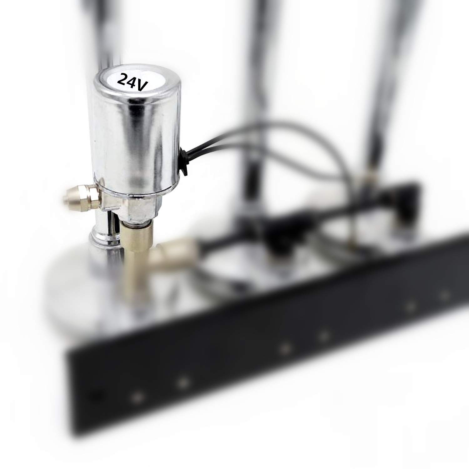 YIYIDA Électrovanne Électrique Klaxon 12V - Soupape De Commande Noire Pour Camion Et Voiture