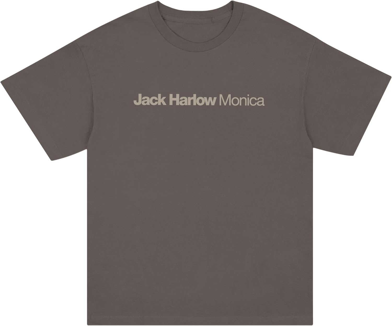 Jack Harlow Monica Logo T-Shirt Brown