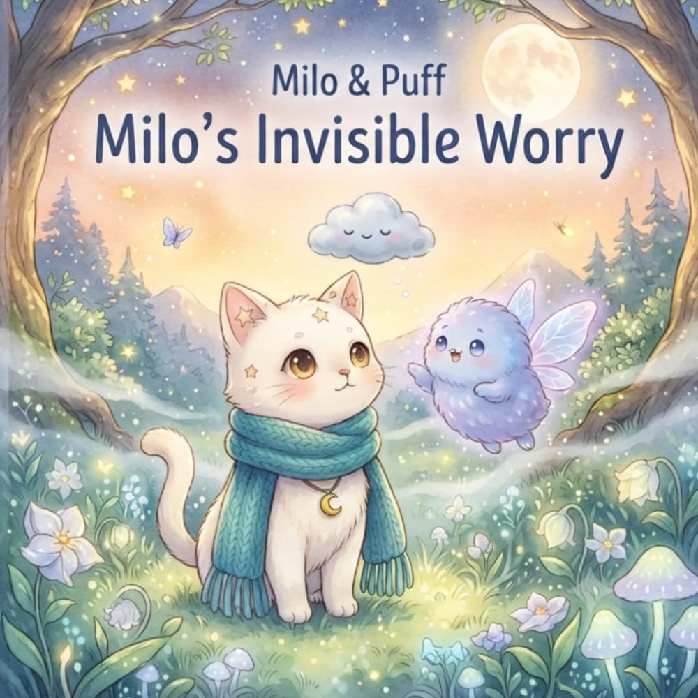 Milo & Puff: Milo's Invisible Worry: A Cozy Bedtime Story About Gentle Thoughts, Big Feelings, and Finding Calm (Milo & Puff Stories)