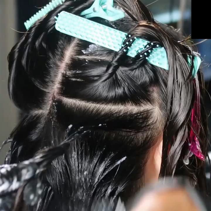 Pinza para colorear HAIRMAM gris de 2 piezas para seccionar cabello largo 7