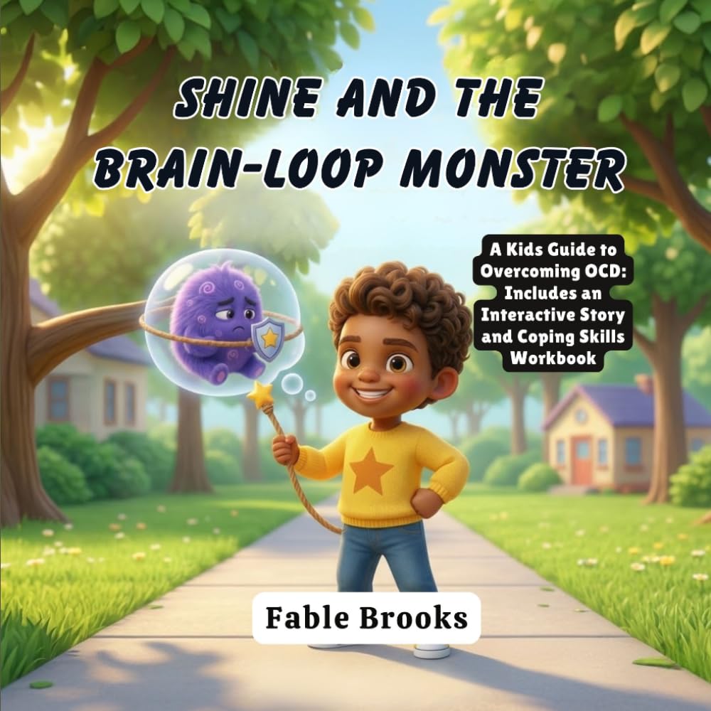 SHINE AND THE BRAIN-LOOP MONSTER: A Kids Guide to Overcoming OCD: Includes an Interactive Story and Coping Skills Workbook
