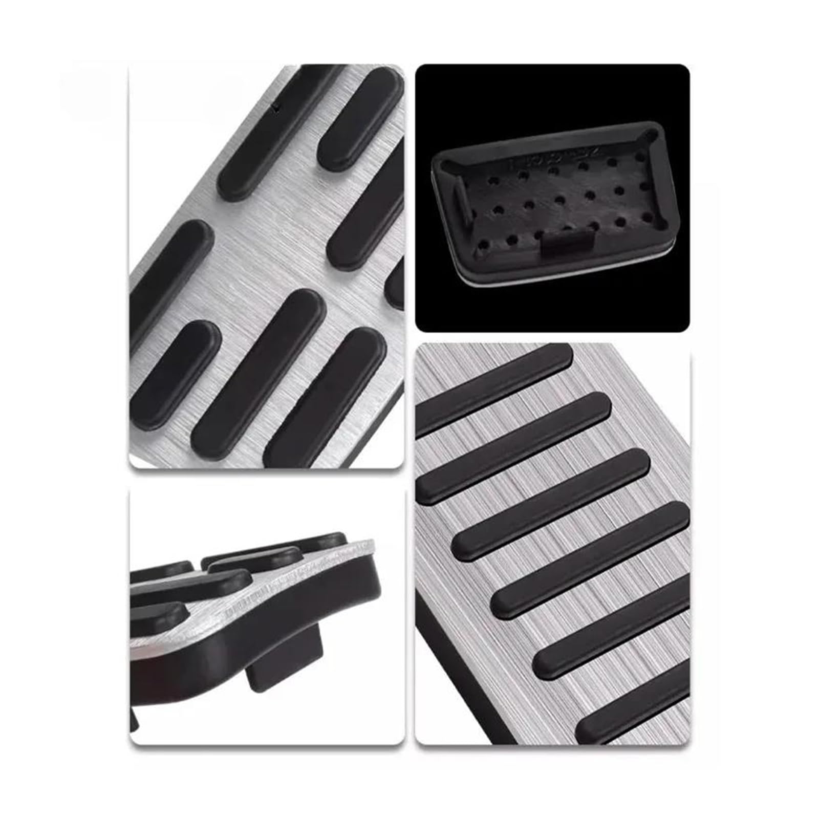 Cubrepedales Coche Para BYD Para Song Plus DM-i Pedal Acelerador Freno | Para 2023-2024 Pedales Antideslizante(Plata)
