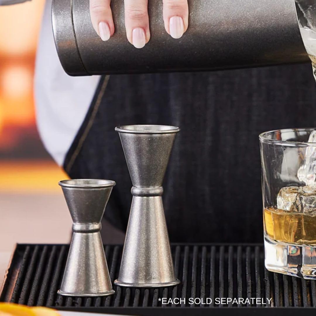 Soro Essentials- 1 oz x 1-1/2 oz Stainless Steel Jigger Crafted Steel- Double Cocktail Jigger Bartending Measuring Cocktails Jigger Bartender Tools for Shot Liquor Alcohol Home Bar Drink Kitchen