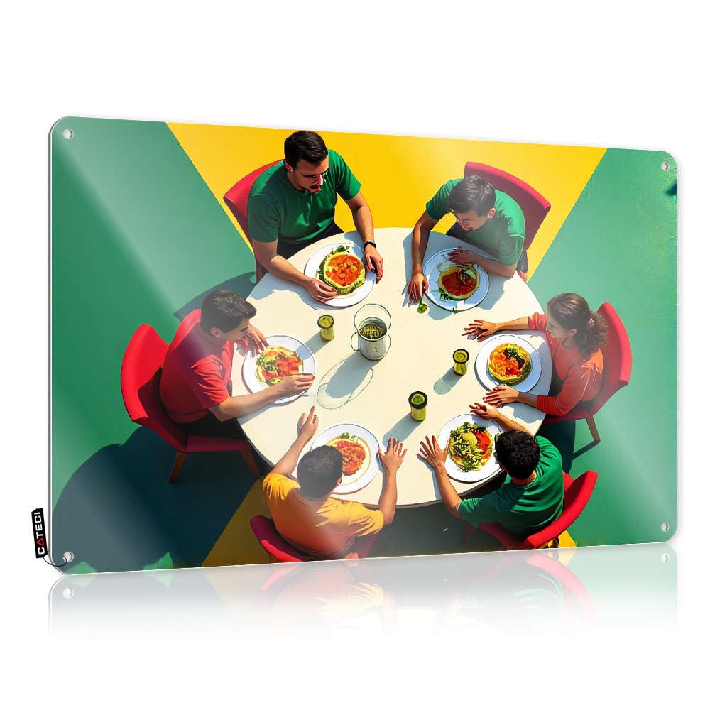 Door, Poster Shed Gift For Wife A Group Of Friends Enjoying A Meal Together. | Rustic Nice Wall Art(30X40CM)